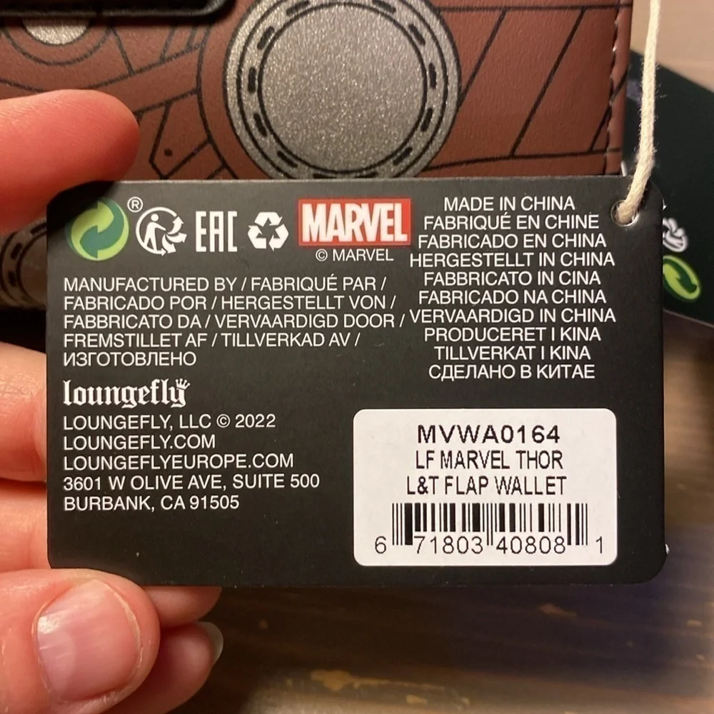 Loungefly Thor Love and Thunder Wallet Glow in the Dark Marvel Cosplay NWT